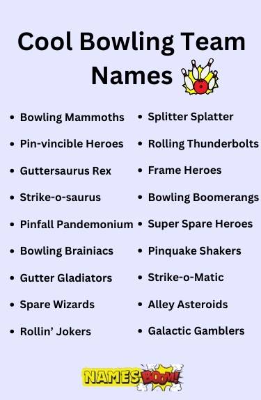 Cool Bowling Team Names