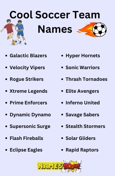Cool Soccer Team Names