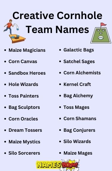 Creative Cornhole Team Names