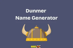 dunmer name generator