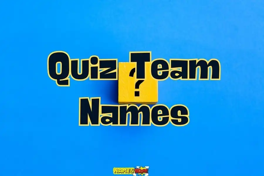 Quiz team names
