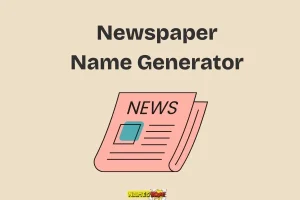 newspaper name generator