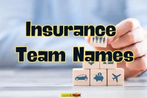 Insurance team names