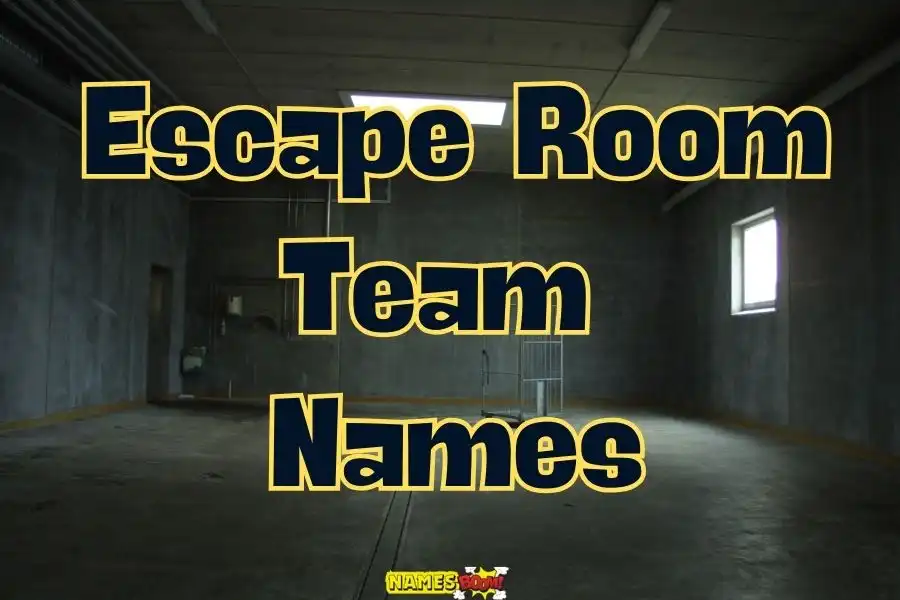 Escape room team names