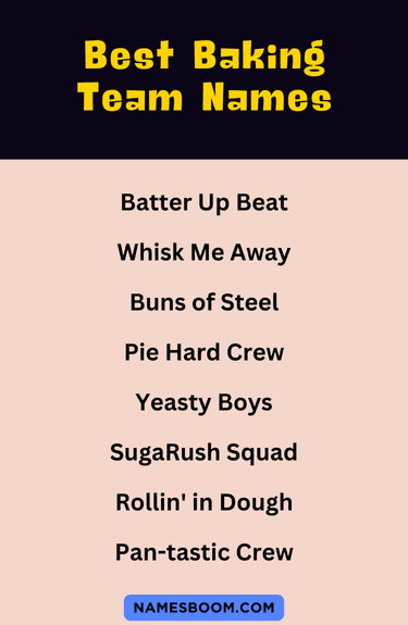 210 Unique Baking Team Names To Stir Up Fun