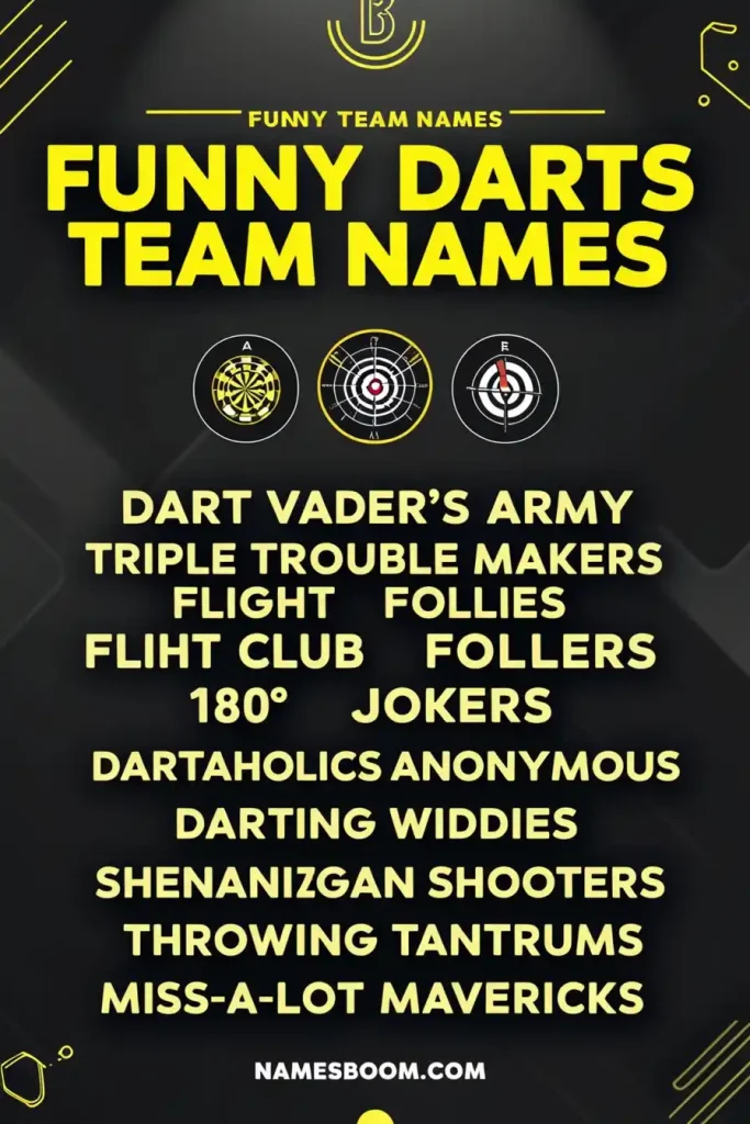 Funny Darts Team Names